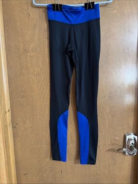 Under Armour Black and Royal Blue ColdGear Athletic Leggings